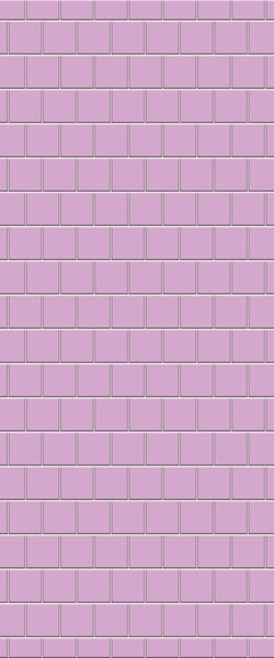 Pink Large Square's Tile Acrylic Shower Wall Panel 2440mm x 1220mm ( 3mm Thick) - CladdTech