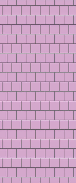 Pink Large Square's Tile Acrylic Shower Wall Panel 2440mm x 1220mm ( 3mm Thick) - CladdTech