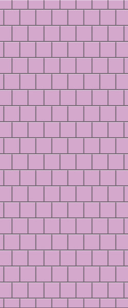 Pink Large Square's Tile Acrylic Shower Wall Panel 2440mm x 1220mm ( 3mm Thick) - CladdTech