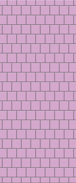 Pink Large Square's Tile Acrylic Shower Wall Panel 2440mm x 1220mm ( 3mm Thick) - CladdTech