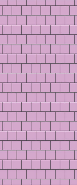 Pink Large Square's Tile Acrylic Shower Wall Panel 2440mm x 1220mm ( 3mm Thick) - CladdTech