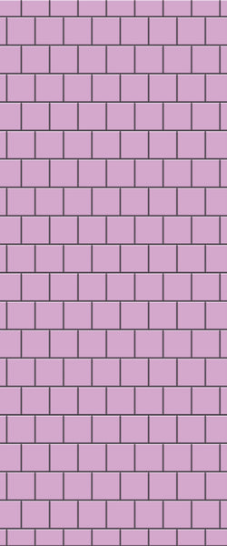 Pink Large Square's Tile Acrylic Shower Wall Panel 2440mm x 1220mm ( 3mm Thick) - CladdTech