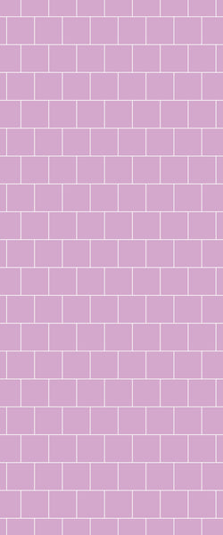 Pink Large Square's Tile Acrylic Shower Wall Panel 2440mm x 1220mm ( 3mm Thick) - CladdTech