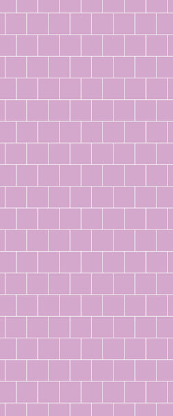 Pink Large Square's Tile Acrylic Shower Wall Panel 2440mm x 1220mm ( 3mm Thick) - CladdTech