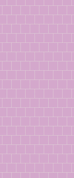 Pink Large Square's Tile Acrylic Shower Wall Panel 2440mm x 1220mm ( 3mm Thick) - CladdTech