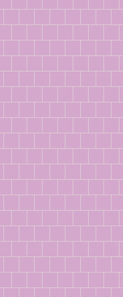 Pink Large Square's Tile Acrylic Shower Wall Panel 2440mm x 1220mm ( 3mm Thick) - CladdTech