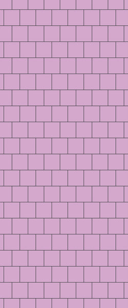 Pink Large Square's Tile Acrylic Shower Wall Panel 2440mm x 1220mm ( 3mm Thick) - CladdTech