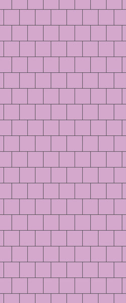 Pink Large Square's Tile Acrylic Shower Wall Panel 2440mm x 1220mm ( 3mm Thick) - CladdTech