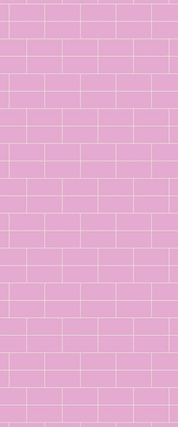 Pink Brickbond Tile Acrylic Shower Wall Panel 2440mm x 1220mm ( 3mm Thick) - CladdTech