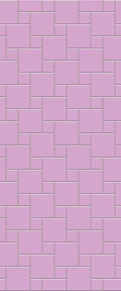 Pink Pin Wheel Tile Acrylic Shower Wall Panel 2440mm x 1220mm ( 3mm Thick) - CladdTech