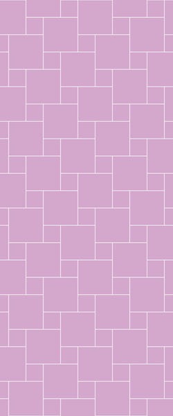 Pink Pin Wheel Tile Acrylic Shower Wall Panel 2440mm x 1220mm ( 3mm Thick) - CladdTech