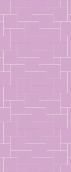 Pink Pin Wheel Tile Acrylic Shower Wall Panel 2440mm x 1220mm ( 3mm Thick) - CladdTech