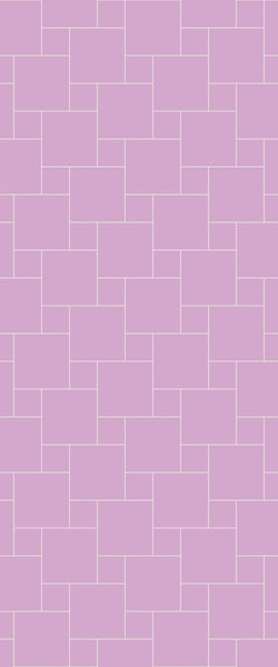 Pink Pin Wheel Tile Acrylic Shower Wall Panel 2440mm x 1220mm ( 3mm Thick) - CladdTech