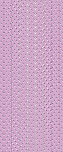 Pink Chevron Tile Acrylic Shower Wall Panel 2440mm x 1220mm ( 3mm Thick) - CladdTech