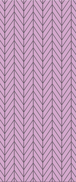 Pink Chevron Tile Acrylic Shower Wall Panel 2440mm x 1220mm ( 3mm Thick) - CladdTech