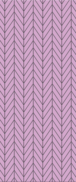 Pink Chevron Tile Acrylic Shower Wall Panel 2440mm x 1220mm ( 3mm Thick) - CladdTech