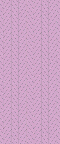 Pink Chevron Tile Acrylic Shower Wall Panel 2440mm x 1220mm ( 3mm Thick) - CladdTech