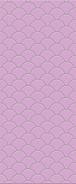 Pink Fishscales Tile Acrylic Shower Panel 2440mm x 1220mm (3mm Thick) - CladdTech