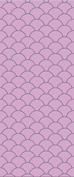 Pink Fishscales Tile Acrylic Shower Panel 2440mm x 1220mm (3mm Thick) - CladdTech
