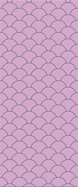 Pink Fishscales Tile Acrylic Shower Panel 2440mm x 1220mm (3mm Thick) - CladdTech