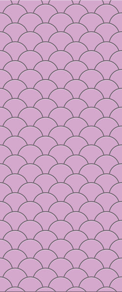 Pink Fishscales Tile Acrylic Shower Panel 2440mm x 1220mm (3mm Thick) - CladdTech