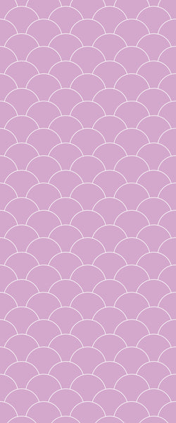 Pink Fishscales Tile Acrylic Shower Panel 2440mm x 1220mm (3mm Thick) - CladdTech