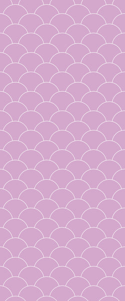 Pink Fishscales Tile Acrylic Shower Panel 2440mm x 1220mm (3mm Thick) - CladdTech