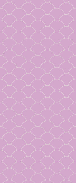 Pink Fishscales Tile Acrylic Shower Panel 2440mm x 1220mm (3mm Thick) - CladdTech