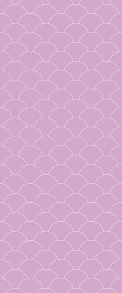 Pink Fishscales Tile Acrylic Shower Panel 2440mm x 1220mm (3mm Thick) - CladdTech