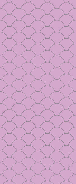 Pink Fishscales Tile Acrylic Shower Panel 2440mm x 1220mm (3mm Thick) - CladdTech