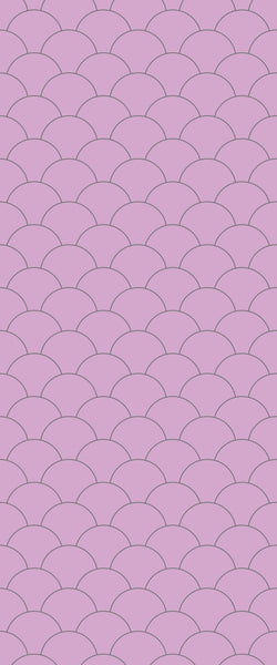 Pink Fishscales Tile Acrylic Shower Panel 2440mm x 1220mm (3mm Thick) - CladdTech