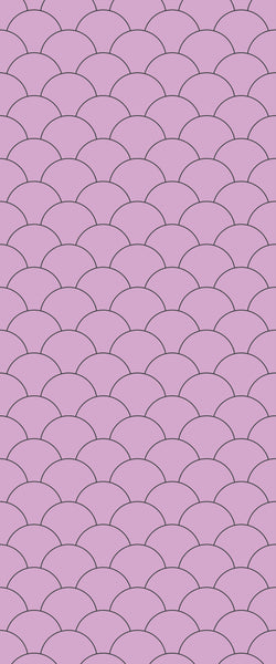 Pink Fishscales Tile Acrylic Shower Panel 2440mm x 1220mm (3mm Thick) - CladdTech
