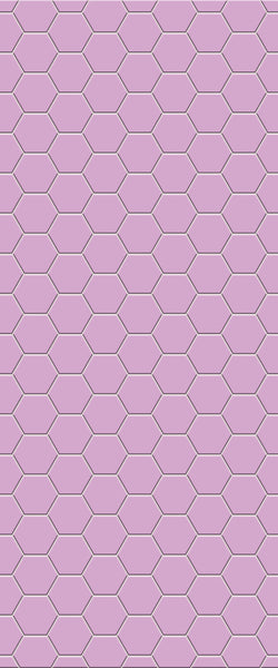 Pink Hexagon Tile Acrylic Wall Panel 2440mm x 1220mm (3mm Thick) - CladdTech