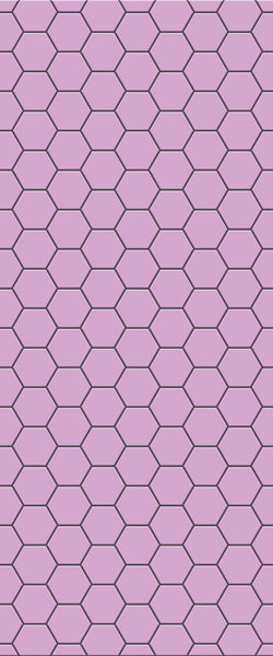 Pink Hexagon Tile Acrylic Wall Panel 2440mm x 1220mm (3mm Thick) - CladdTech