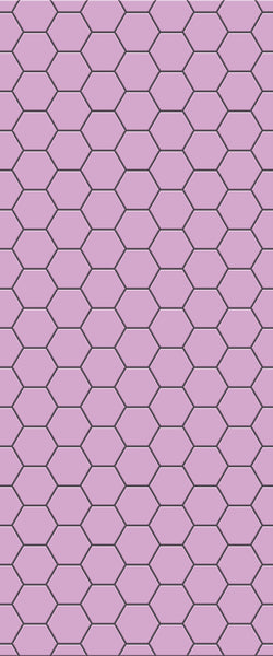 Pink Hexagon Tile Acrylic Wall Panel 2440mm x 1220mm (3mm Thick) - CladdTech