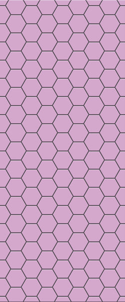 Pink Hexagon Tile Acrylic Wall Panel 2440mm x 1220mm (3mm Thick) - CladdTech