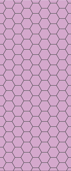 Pink Hexagon Tile Acrylic Wall Panel 2440mm x 1220mm (3mm Thick) - CladdTech