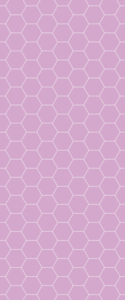 Pink Hexagon Tile Acrylic Wall Panel 2440mm x 1220mm (3mm Thick) - CladdTech