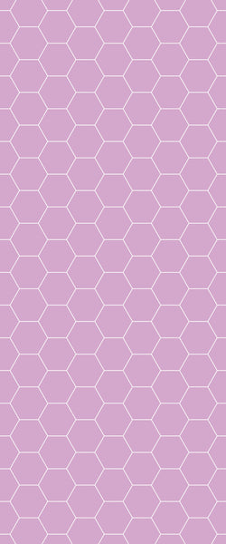 Pink Hexagon Tile Acrylic Wall Panel 2440mm x 1220mm (3mm Thick) - CladdTech