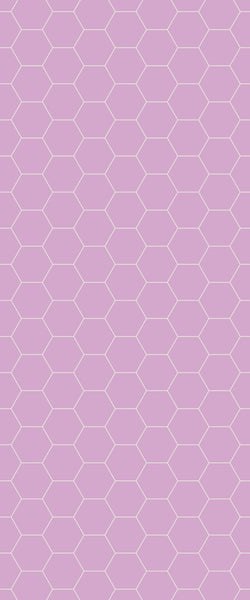 Pink Hexagon Tile Acrylic Wall Panel 2440mm x 1220mm (3mm Thick) - CladdTech