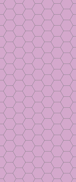 Pink Hexagon Tile Acrylic Wall Panel 2440mm x 1220mm (3mm Thick) - CladdTech