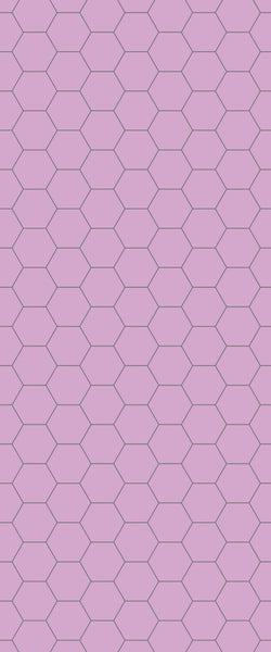 Pink Hexagon Tile Acrylic Wall Panel 2440mm x 1220mm (3mm Thick) - CladdTech