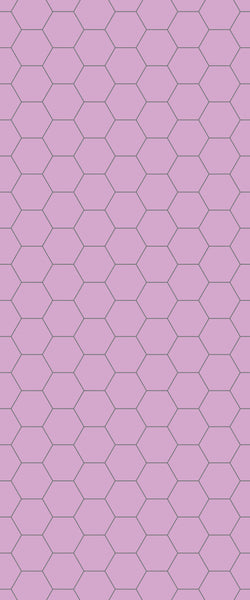 Pink Hexagon Tile Acrylic Wall Panel 2440mm x 1220mm (3mm Thick) - CladdTech