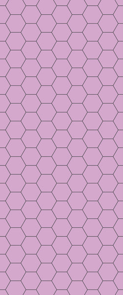 Pink Hexagon Tile Acrylic Wall Panel 2440mm x 1220mm (3mm Thick) - CladdTech
