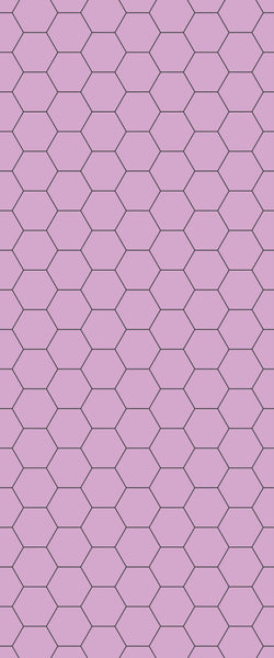 Pink Hexagon Tile Acrylic Wall Panel 2440mm x 1220mm (3mm Thick) - CladdTech