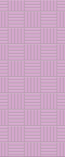 Pink Mosaic Tile Acrylic Shower Wall Panel 2440mm x 1220mm ( 3mm Thick) - CladdTech