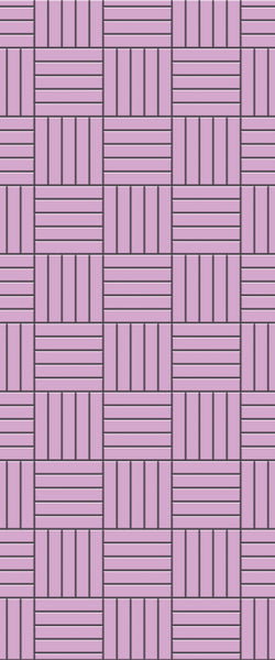 Pink Mosaic Tile Acrylic Shower Wall Panel 2440mm x 1220mm ( 3mm Thick) - CladdTech