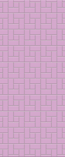 Pink Windmill Tile Acrylic Shower Panel 2440mm x 1220mm ( 3mm Thick) - CladdTech