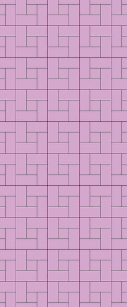 Pink Windmill Tile Acrylic Shower Panel 2440mm x 1220mm ( 3mm Thick) - CladdTech