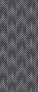 Grey Single Herringbone Tile Acrylic Shower Wall Panel 2440mm x 1220mm (3mm Thick) - CladdTech